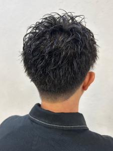 ナチュラルパーマ　ニュアンス　ツーブロック　清潔感 - MENS SALON RUGGED 大野城店掲載