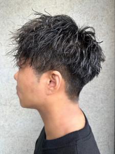 メンズマッシュパーマ　ツイストスパイラル　ビジネススタイル - MENS SALON RUGGED 大野城店掲載