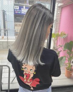 バレイヤージュロングシルバーレイヤー所沢入間 - agir hair 所沢 【アジールヘア】 所沢プロペ通り店掲載