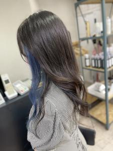 インナーブルーロングレイヤー所沢入間小手指 - agir hair 所沢 【アジールヘア】 所沢プロペ通り店掲載