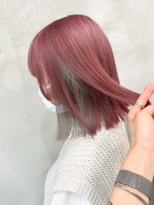 pink × silver (1bleach～) OIKAW - ペスカ 長町南店掲載