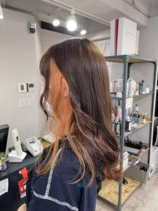インナーオレンジベージュロング10代20代30代所沢小手指 - agir hair 所沢 【アジールヘア】 所沢プロペ通り店掲載