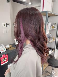 インナーパープルロング10代20代30代ラベンダー所沢 - agir hair 所沢 【アジールヘア】 所沢プロペ通り店掲載