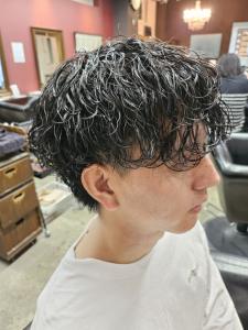 波巻きパーマ