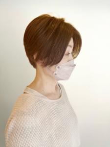 20代30代大人可愛い小顔ショートボブ前下がりショート - 髪質改善＆縮毛矯正 Cobalt-garden 佐賀掲載