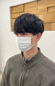 メンズ刈り上げツーブロックマッシュポイントパーマ所沢 - agir hair 所沢 【アジールヘア】 所沢プロペ通り店掲載