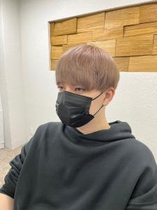 メンズマッシュショートミルクティーヘア所沢小手指 - agir hair 所沢 【アジールヘア】 所沢プロペ通り店掲載