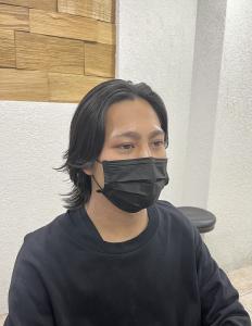 メンズウルフセンターパートロング10代20代30代所沢 - agir hair 所沢 【アジールヘア】 所沢プロペ通り店掲載