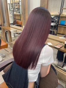 髪質改善トリートメントグラデーションローズブラウンストレート - number ulus 名駅店掲載