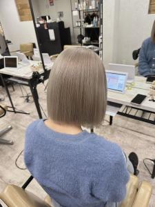 ミルクティーグレージュミニボブ10代20代30代所沢 - agir hair 所沢 【アジールヘア】 所沢プロペ通り店掲載