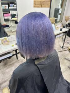 ブルーラベンダーシルバー切りっぱなしボブ所沢新所沢 - agir hair 所沢 【アジールヘア】 所沢プロペ通り店掲載