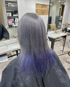 シルバーブルーグラデーションレイヤーロング所沢 - agir hair 所沢 【アジールヘア】 所沢プロペ通り店掲載