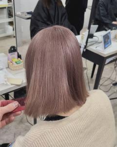 ミルクティーピンクベージュボブ10代20代30代所沢新所沢 - agir hair 所沢 【アジールヘア】 所沢プロペ通り店掲載
