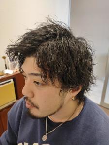 波巻きウルフショート - NAP hair &Nalow homme掲載