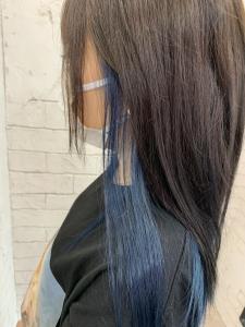 インナーペールブルーロング10代20代30代所沢新所沢 - agir hair 所沢 【アジールヘア】 所沢プロペ通り店掲載