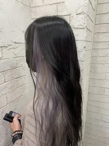 インナーグレーシルバーカラーロング10代20代30代所沢 - agir hair 所沢 【アジールヘア】 所沢プロペ通り店掲載