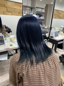 ネイビーブルーブックロング10代20代30代所沢ひばりヶ丘 - agir hair 所沢 【アジールヘア】 所沢プロペ通り店掲載