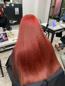 レッドオレンジワインレッドロング10代20代30代所沢 - agir hair 所沢 【アジールヘア】 所沢プロペ通り店掲載