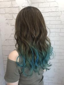 ロイヤルグリーングラデーション10代20代30代所沢 - agir hair 所沢 【アジールヘア】 所沢プロペ通り店掲載