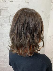 インナーオレンジベージュボブ10代20代30代所澤 - agir hair 所沢 【アジールヘア】 所沢プロペ通り店掲載