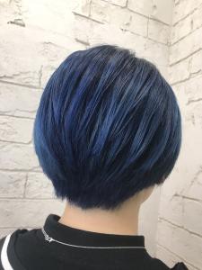 ネイビーブルーショートボブ10代20代30代所沢 - agir hair 所沢 【アジールヘア】 所沢プロペ通り店掲載