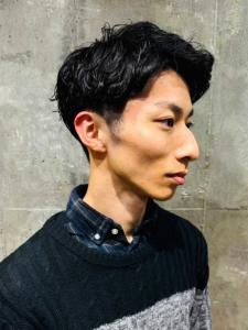 波巻きパーマ　ツーブロック　アップバング　メンズショート - MEN'S SALON alfRed 瑞穂店掲載