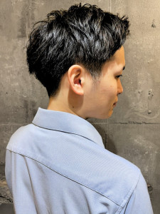 アップバング　ニュアンスパーマ　ツーブロック　ビジネス - MEN'S SALON alfRed 平針店掲載