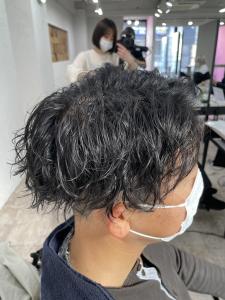 刈り上げサイドパートスパイラルパーマ所沢新所沢 - agir hair 所沢 【アジールヘア】 所沢プロペ通り店掲載