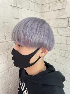 ラベンダーシルバーマッシュショート刈り上げ所沢新所沢 - agir hair 所沢 【アジールヘア】 所沢プロペ通り店掲載