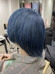 ウルフレイヤーネイビーブルーケアブリーチ所沢新所沢 - agir hair 所沢 【アジールヘア】 所沢プロペ通り店掲載