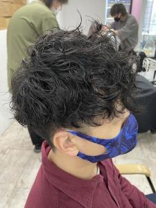 メンズ刈り上げショートスパイラルパーマ所沢新所沢 - agir hair 所沢 【アジールヘア】 所沢プロペ通り店掲載