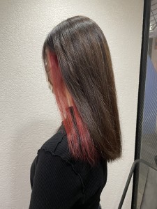 インナーレッドブラウンロングレイヤー所沢新所沢 - agir hair 所沢 【アジールヘア】 所沢プロペ通り店掲載
