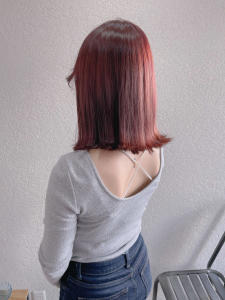 レッドブラウン外ハネボブ10代20代30代所沢新所沢 - agir hair 所沢 【アジールヘア】 所沢プロペ通り店掲載