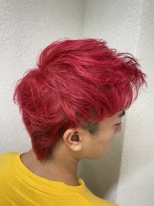 メンズショートレイヤービビットレッド所沢入間 - agir hair 所沢 【アジールヘア】 所沢プロペ通り店掲載