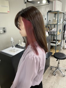 イヤリングストロベリーピンクロングレイヤー所沢 - agir hair 所沢 【アジールヘア】 所沢プロペ通り店掲載