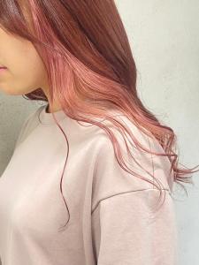 20代30代大人可愛い透明感ピンクイヤリングカラー【上野】 - agir hair 上野店掲載