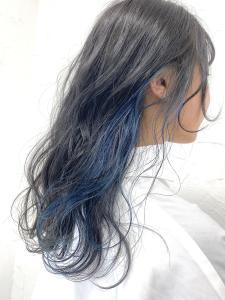 20代30代大人可愛い透明感インナカラーブルーカラー【上野】 - agir hair 上野店掲載