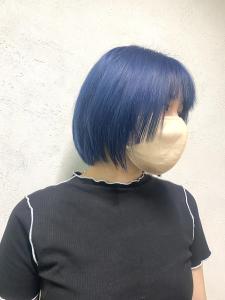 20代30代抜け感ショートレイヤーボブブルーブラック【上野】 - agir hair 上野店掲載