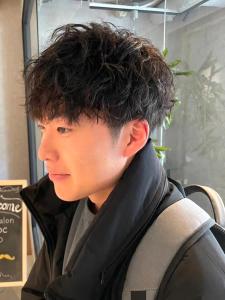 マッシュショート　ツーブロック　ツイストスパイラルパーマ - Men's Salon bloc掲載