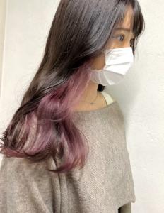 20代30代大人可愛い透明感ピンクイヤリングカラー【上野】 - agir hair 上野店掲載