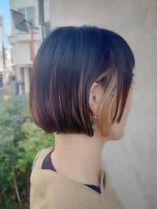【マノハル スタイル】切りっぱなしミニボブ×イヤリングカラー - MANOHARU掲載