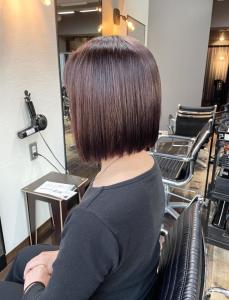 白髪染め可イノアピンクカラー・前下がりボブ - hair＆make egerie掲載