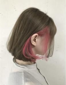 20代30代大人可愛いピンクインナーイヤリングカラー【上野】 - agir hair 上野店掲載