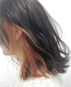 20代30代40代オレンジベージュインナーカラー【上野】 - agir hair 上野店掲載