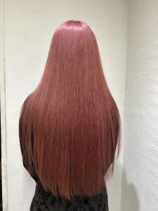 透け感サーモンピンク