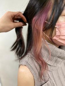 20代30代インナーカラーピンクベージュ小顔【上野】 - agir hair 上野店掲載