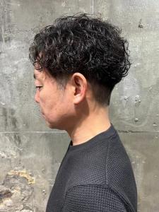 刈り上げ　無造作　スパイラルパーマ　ツーブロック　束感　黒髪 - MEN'S SALON alfRed 瑞穂店掲載