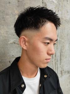 フェード　ショートスタイル　爽やか　アップバング　黒髪 - MEN'S SALON alfRed 平針店掲載