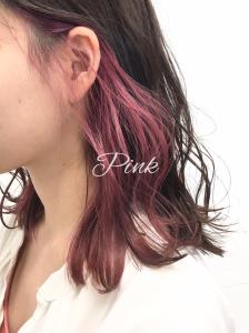 インナーカラーピンクイヤリングカラーインナーカラーボブ - prize 表参道/原宿店【プライズ】掲載