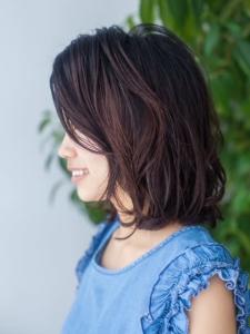 波巻きウェーブ韓国風ゆるふわエアリーミディ - hair garden Rold掲載